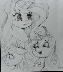 Size: 1920x2169 | Tagged: safe, artist:thelunarmoon, princess cadance, pony, g4, sketch, solo, traditional art