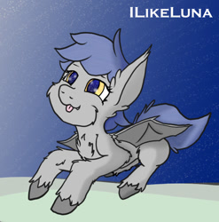 Size: 645x653 | Tagged: safe, artist:ilikeluna, oc, bat pony, pony, solo