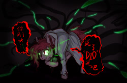 Size: 1641x1069 | Tagged: safe, artist:thurder2020, earth pony, pony, noriaki kakyoin, ponified