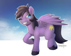 Size: 866x690 | Tagged: safe, artist:balade, oc, oc only, pegasus, pony, solo