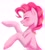 Size: 1851x2048 | Tagged: safe, artist:hichieca, pinkie pie, earth pony, pony, g4, simple background, solo, white background