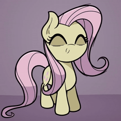 Size: 1080x1080 | Tagged: safe, artist:marshmallowhors, fluttershy, pegasus, pony, g4, animated, cute, female, han solo, mare, shyabetes, solo, sound, star wars, webm, wingless