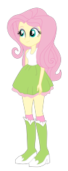 Size: 1700x4314 | Tagged: safe, artist:gmaplay, fluttershy, human, equestria girls, g4, clothes, simple background, solo, transparent background