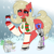 Size: 1200x1200 | Tagged: safe, artist:gray star, oc, oc only, oc:scarlet star, cyborg, earth pony, pony, butt fluff, butt freckles, chest fluff, chocolate, christmas, christmas lights, clothes, cyberpunk, ear fluff, ear piercing, female, fluffy, food, freckles, glasses, hearth's warming eve, holiday, hot chocolate, mare, nighthaze, piercing, scarf, snow, snowfall, solo, striped scarf, sweater, trans female, transgender, transgender oc, unshorn fetlocks