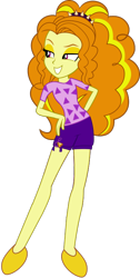 Size: 396x784 | Tagged: safe, artist:ajosterio, adagio dazzle, human, equestria girls, g4, clothes, diamond, female, hand on hip, lidded eyes, shirt, shoes, shorts, simple background, smiling, smug, solo, transparent background