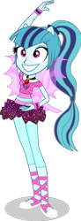 Size: 914x2487 | Tagged: safe, artist:ajosterio, sonata dusk, human, equestria girls, equestria girls specials, g4, my little pony equestria girls: dance magic, clothes, clothes swap, cute, female, fin wings, fins, pants, ponied up, pony ears, ponytail, shirt, shoes, simple background, smiling, solo, sonatabetes, transparent background, tutu, wide eyes, wide smile, wings