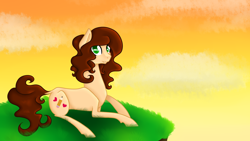 Size: 2300x1300 | Tagged: safe, artist:lekadema, oc, oc only, oc:pencil heart, earth pony, pony, art trade, solo