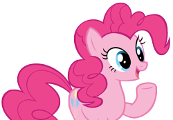 Size: 9632x6720 | Tagged: safe, artist:andoanimalia, pinkie pie, earth pony, pony, g4, not asking for trouble, female, simple background, solo, transparent background, vector