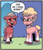 Size: 587x686 | Tagged: safe, idw, official comic, phyllis cloverleaf, sprout cloverleaf, earth pony, pony, g5, spoiler:comic, spoiler:g5, spoiler:g5comic, spoiler:g5comic07, duo, duo male and female, ear piercing, earring, female, glasses, jewelry, looking at each other, looking at someone, male, mare, mommy, mother and child, mother and son, necklace, open mouth, open smile, pearl necklace, piercing, smiling, stallion, unshorn fetlocks, wrong eye color