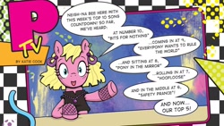 Size: 1334x750 | Tagged: safe, artist:katie cook, idw, official comic, neigh-na bee, earth pony, pony, g4, neigh anything, spoiler:comic, spoiler:comic12, dialogue, female, mare, solo, song reference, speech bubble