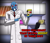 Size: 4154x3600 | Tagged: safe, artist:artemis-polara, grogar, equestria girls, g4, advertisement, bald, candy, chair, clothes, commission, equestria girls-ified, evil, fake ad, food, glowing, glowing eyes, lab, lab coat, market, red eyes, selling, smiling, smirk, solo