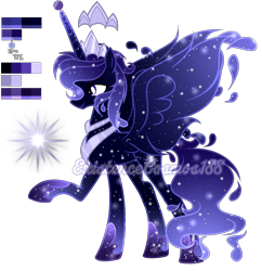 Size: 1360x1404 | Tagged: safe, artist:existencecosmos188, oc, oc only, alicorn, pony, alicorn oc, deviantart watermark, ethereal mane, horn, male, obtrusive watermark, raised hoof, simple background, solo, stallion, starry mane, transparent background, watermark, wings