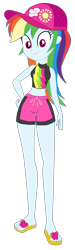 Size: 1800x5973 | Tagged: safe, artist:gmaplay, rainbow dash, human, equestria girls, equestria girls specials, g4, my little pony equestria girls: better together, my little pony equestria girls: forgotten friendship, bare shoulders, clothes, cute, dashabetes, simple background, sleeveless, solo, swimsuit, transparent background