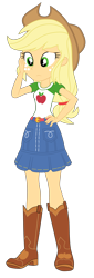 Size: 1800x5322 | Tagged: safe, artist:gmaplay, applejack, human, equestria girls, equestria girls specials, g4, my little pony equestria girls: better together, my little pony equestria girls: rollercoaster of friendship, simple background, solo, transparent background