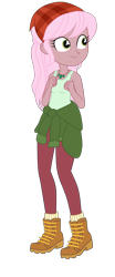 Size: 1900x4585 | Tagged: safe, artist:gmaplay, raspberry lilac, human, equestria girls, equestria girls series, g4, let it rain, spoiler:eqg series (season 2), bandana, bare shoulders, female, simple background, sleeveless, solo, transparent background