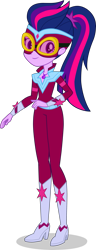 Size: 1605x4200 | Tagged: safe, artist:dustinwatsongkx, sci-twi, twilight sparkle, human, equestria girls, equestria girls specials, g4, my little pony equestria girls: movie magic, geode of telekinesis, magical geodes, masked matter-horn costume, power ponies, simple background, solo, transparent background, vector