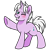 Size: 1300x1300 | Tagged: safe, artist:paperbagpony, oc, oc:tempest requiem, pony, unicorn, 2023 community collab, derpibooru community collaboration, blushing, horn, one eye closed, simple background, solo, transparent background, unicorn oc, wink