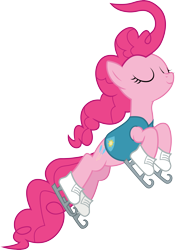 Size: 3000x4285 | Tagged: safe, artist:cloudy glow, pinkie pie, g4, my little pony: friendship is magic, winter wrap up, .ai available, simple background, solo, transparent background, vector