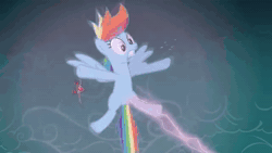 Size: 1280x720 | Tagged: safe, screencap, rainbow dash, pegasus, pony, g4, magic duel, season 3, alicorn amulet, animated, blinking, crying, eyes closed, female, frown, grin, implied trixie, laughing, magic, mare, open mouth, open smile, smiling, solo, sound, stop it, tears of laughter, teeth, tickling, volumetric mouth, webm