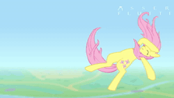 Size: 1280x720 | Tagged: safe, artist:assertive fluttershy, artist:heart0fthestorm, fluttershy, pony, g4, 2012, absurd file size, animated, artifact, atmosphere, boo hoo, brony history, brony music, cloud, downloadable, eyes closed, faint, falling, female, galaxy, link in description, mare, music, nostalgia, solo, sound, space, stars, text, webm, wingless, youtube, youtube link, youtube video