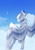 Size: 2480x3508 | Tagged: safe, artist:lunciakkk, oc, oc only, oc:cloudy vexiium, pegasus, pony, beyond cloud, beyond sky, cloud, commission, crescent moon, ear fluff, eyes closed, high res, moon, solo, underhoof, unshorn fetlocks