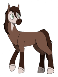 Size: 1410x1852 | Tagged: safe, artist:emc-blingds, oc, oc only, earth pony, pony, earth pony oc, looking at something, raised hoof, simple background, solo, transparent background