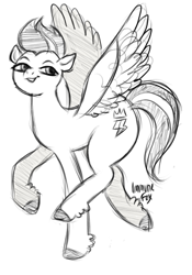 Size: 1458x2080 | Tagged: safe, artist:immunefox, zipp storm, pegasus, pony, g5, my little pony: a new generation, sketch