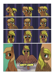 Size: 2904x4000 | Tagged: safe, artist:palibrik, compass star, evening star, oc, oc:gusty guide, earth pony, pegasus, pony, comic:securing a sentinel, g4, broken, butt, carousel boutique, comic, commissioner:bigonionbean, cutie mark, dialogue, drunk, flank, forced, fused legs, fusion, fusion:compass star, fusion:evening star, high res, horn, magic, male, merge, merging, offscreen character, plot, ponyville, potion, sequence, shattered, shocked, shocked expression, stallion, surprised, wings