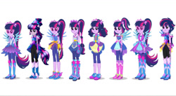 Size: 1280x700 | Tagged: safe, sci-twi, twilight sparkle, equestria girls, g4, my little pony equestria girls: legend of everfree, boots, clothes, clothes swap, cowboy boots, crystal guardian, high heel boots, pants, shoes, solo
