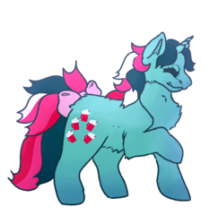 Size: 904x930 | Tagged: safe, fizzy, pony, unicorn, g1, bow, female, mare, simple background, solo, tail, tail bow, transparent background