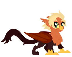 Size: 1920x1516 | Tagged: safe, artist:kabuvee, oc, griffon, bat wings, female, simple background, solo, transparent background, wings