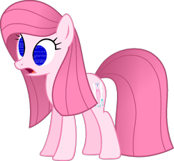 Size: 984x913 | Tagged: safe, artist:muhammad yunus, oc, oc only, oc:annisa trihapsari, earth pony, pony, blue screen of death, derp, earth pony oc, female, full body, hooves, mare, medibang paint, not pinkamena, open mouth, show accurate, simple background, solo, standing, tail, transparent background