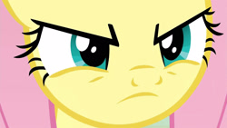 Size: 1920x1080 | Tagged: safe, screencap, fluttershy, pegasus, pony, g4, season 9, sweet and smoky, angry, badass, close-up, don't mess with fluttershy, extreme close-up, female, flutterbadass, mare, narrowed eyes, solo