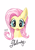 Size: 2481x3508 | Tagged: safe, artist:memprices, fluttershy, earth pony, pony, g4, blue eyes, blushing, bust, cute, ear fluff, female, front view, high res, looking at you, mare, mlem, pencil, portrait, shyabetes, signature, silly, simple background, smiling, solo, tongue out, white background