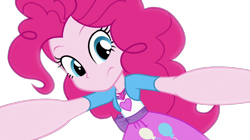 Size: 1280x718 | Tagged: safe, edit, edited screencap, screencap, pinkie pie, equestria girls, equestria girls specials, g4, my little pony equestria girls: mirror magic, background removed, female, geode of sugar bombs, magical geodes, not a vector, simple background, solo, transparent background