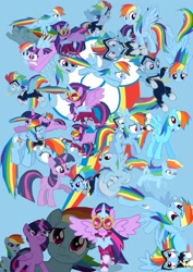 Size: 1280x1810 | Tagged: safe, artist:benpictures1, rainbow dash, twilight sparkle, zapp, alicorn, pegasus, pony, a dog and pony show, daring don't, dragon quest, friendship is magic, g4, my little pony: the movie, power ponies (episode), cute, dashabetes, female, inkscape, mare, masked matter-horn costume, power ponies, rainbow dash day, twiabetes, twilight sparkle (alicorn), vector