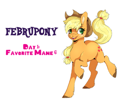 Size: 1433x1202 | Tagged: safe, artist:mewzynn, applejack, earth pony, pony, g4, colored hooves, cowboy hat, female, hat, looking at you, mare, open mouth, open smile, simple background, smiling, solo, transparent background