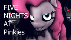 Size: 1280x720 | Tagged: safe, artist:cyberothedge, earth pony, pony, robot, robot pony, 3d, animatronic, crossover, endo 01, endoskeleton, five nights at freddy's, five nights at pinkie's, reference used, source filmmaker, teaser, trio