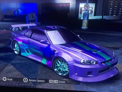 Size: 4032x3024 | Tagged: safe, artist:carlos324, starlight glimmer, g4, car, game screencap, need for speed, need for speed carbon, nissan, nissan skyline, video game