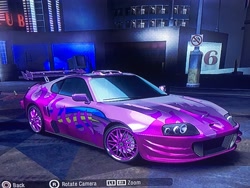 Size: 4032x3024 | Tagged: safe, artist:carlos324, pinkie pie, g4, car, game screencap, need for speed, need for speed carbon, toyota, toyota supra, video game
