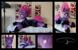 Size: 1280x827 | Tagged: safe, artist:purplenebulastudios, tempest shadow, pony, g4, irl, life size, photo, plushie, solo, toy