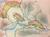 Size: 1934x1420 | Tagged: safe, artist:razledazle, rainbow dash, pegasus, pony, g4, cloud, colored pencil drawing, female, flying, mare, outdoors, rainbow, solo, traditional art, underhoof, wings