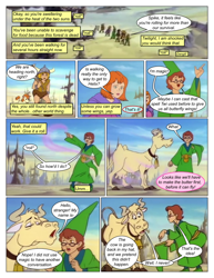 Size: 612x792 | Tagged: safe, artist:greatdinn, artist:newbiespud, edit, edited screencap, screencap, cow, human, comic:friendship is dragons, g4, barely pony related, bust, clothes, collaboration, comic, dialogue, female, male, screencap comic, udder