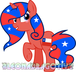 Size: 900x858 | Tagged: safe, artist:jxst-bleo, pony, chile, nation ponies, ponified, simple background, solo, transparent background