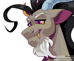 Size: 1024x854 | Tagged: safe, artist:renhorse, discord, g4, februpony, simple background, solo, transparent background