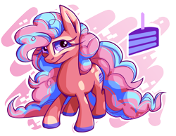 Size: 1800x1400 | Tagged: safe, artist:tuppkam1, pinkie pie, earth pony, pony, g4, alternate design, simple background, solo, transparent background