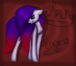 Size: 2627x2283 | Tagged: safe, artist:maneblue, oc, oc only, earth pony, pony, abstract background, black sclera, earth pony oc, high res, solo