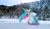 Size: 2048x1205 | Tagged: safe, photographer:pakapaka1993, princess celestia, alicorn, pony, g4, irl, japan, photo, plushie, snow, solo, tree, winter