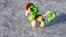 Size: 2048x1152 | Tagged: safe, photographer:pakapaka1993, spring glow, kirin, pony, g4, ice, irl, japan, photo, plushie, solo