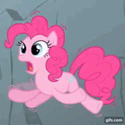 Size: 480x480 | Tagged: safe, screencap, pinkie pie, earth pony, pony, feeling pinkie keen, season 1, animated, female, gif, gifs.com, invisible stallion, mare, open mouth, pink, ponk, shaking, solo